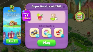 Gardenscapes 2209 Super Hard Level - 20 moves - NO BooSTERS