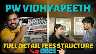 Pw Vidyapeeth Offline Kota Full Detail Fees Structure 2023 class 6th to Dropper | JEE & NEET