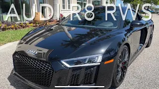 Audi R8 V10 RWS Review,  exhaust and  test drive .