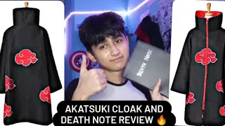 Unboxing Akatsuki cloak 🔥🥶 and Death Note 💀 📖 | in india :) | Labeeb Hussain
