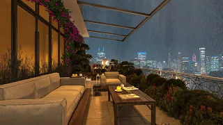 A Cozy Night in 4K New York Bedroom with Smooth Jazz Piano Music for Relax and Sleep