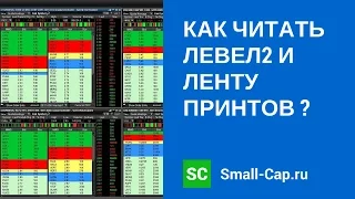 Как читать левел2 ( Level2) и  ленту принтов (T&S)? Веб Small-Cap.ru от 10 мая 2015.