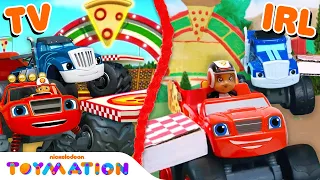 Blaze's GREAT Pizza Race! | Blaze and the Monster Machines Toys | Toymation