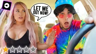 PICKED UP MY GIRLFRIEND IN AN UBER UNDER DISGUISE!!! *went terrible*