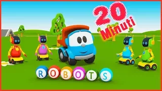 Camioncino Leo Junior e i robot | Cartoni animati per bambini | 20 minuti