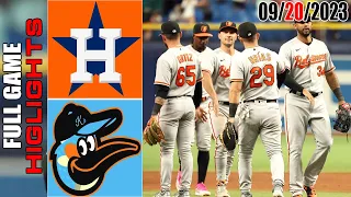 Houston Astros vs Baltimore Orioles FULL GAME HIGHLIGHTS  [TODAY] September 19, 2023