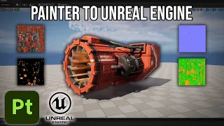 Substance 3D Painter Textures into Unreal Engine 5 Including Emission