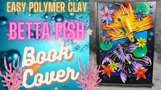 Sculpting easy polymer clay fish || Make your own journal / book cover