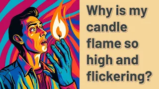 Why is my candle flame so high and flickering?