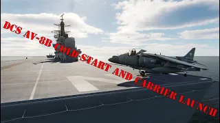 DCS AV-8B Harrier Cold Start and Launch from HMS Invincible
