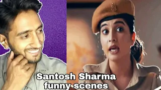 Reaction on Santosh Sharma Funny Scenes | Madam Sir | Hamza Views