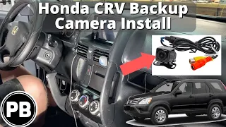 2002 - 2006 Honda CRV Backup Camera Install