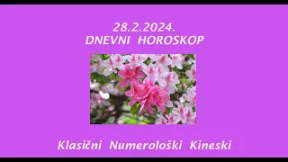 Jasminka Holclajtner-Royal Astro Studio-Dnevni horoskop za 28.2.2024.