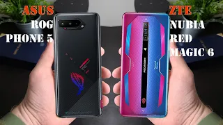 Asus ROG Phone 5 vs ZTE nubia Red Magic 6 | Full Comparison