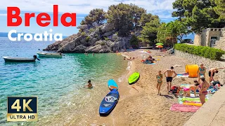 Brela Croatia 🇭🇷 4K Makarska Riviera Walking Tour June 2022