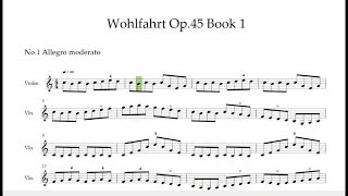 Wohlfahrt Violin Studies Op.45 - Book 1 - Violin Etude No.1