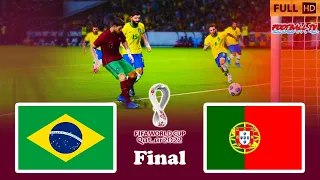BRAZIL vs PORTUGAL | Final FIFA World Cup 2022 | PES 2021 Gameplay PC
