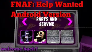 Repairing Bonnie|FNAF: Help Wanted|Android Version