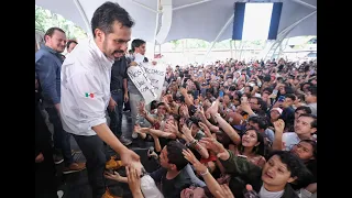 Así recibieron al candidato a la presidencia de MC en la UAM Xochimilco