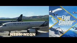 MSFS Fenix A320 New Zealand Full Flight into Queenstown Ultra Graphics