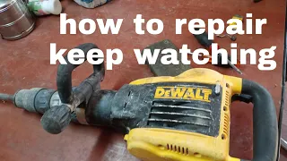 DeWalt electric jack hammer don't start how to repair..keep watching