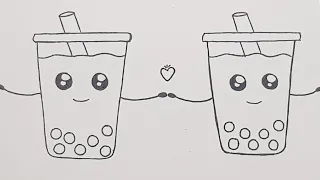 How to draw cute Boba Tea Drinks 🍵 | Tea's Forever |