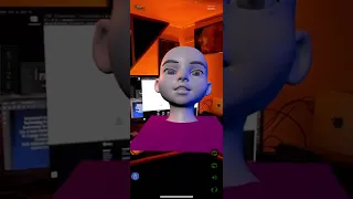 Codeless AR experience using Facial Motion Capture from iPhone - in the ARConnex Reality Browser.