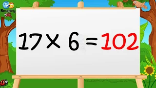 Learn Multiplication Table of Seventeen 17 x 1 = 17 - 17 Times Tables
