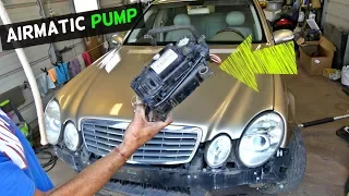 HOW TO REMOVE REPLACE AIRMATIC PUMP ON MERCEDES W211