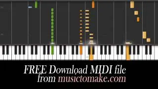 Piano tutorial of Teenage Dream by Katy Perry. Free MIDI download.