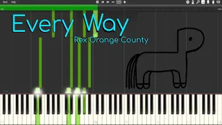 Every Way - Rex Orange County | Tutorial / Cover / Instrumental