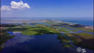 Сергеевка. Лето, море, солнце, пляж с высоты птичьего полёта. Шаболатский лиман.