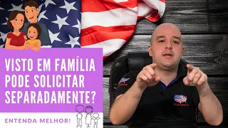 Pode pedir o Visto Americano primeiro dos pais e depois dos filhos? (Para a mesma viagem)