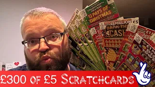 £300 OF £5 SCRATCHCARDS