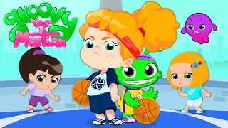 Nouvel épisode! 🏀Groovy Le Martien et Phoebe | Jouer au basket tous ensemble | Le sport pour les en