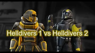 Helldivers 2 vs Helldivers: Being a Tank