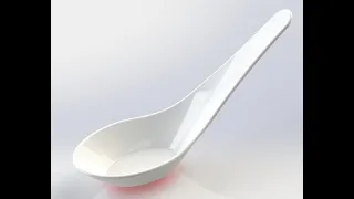 How to design soup spoon in Solidworks (surfaces tutorial)