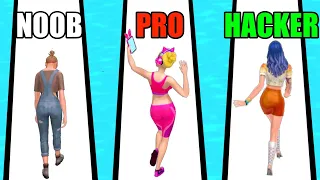 NOOB vs PRO vs HACKER in Streamer Rush Game