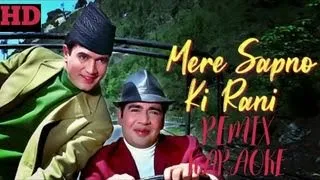 Mere Sapno Ki Rani - Remix - HD Karaoke With Lyrics