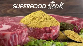 They all said use SUPERFOOD on steak, so we did!