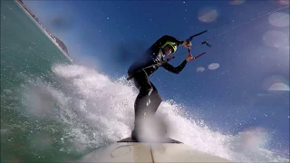 Wave Kitesurfing in Melkbosstrand Beach Cape Town South Afrika 2018. 3 camera setup