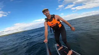 Learning to Downwind SUP Foil - Lake Superior ep. 1