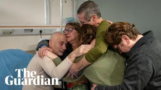 Freed Israeli hostages reunited with family at hospital