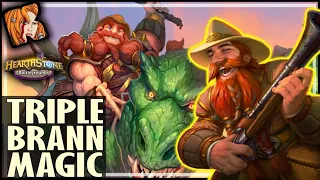 TRIPLE BRAN IS AS MAGICAL AS EVER! - Hearthstone Battlegrounds