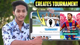 How To Create PES Mobile Tournament | Play Friends Tournament in Pes Mobile | Make Tournament PES.