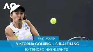 Viktorija Golubic v Shuai Zhang Extended Highlights (1R) | Australian Open 2022