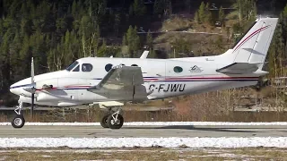 Beechcraft King Air 90 Engine Startup and Takeoff