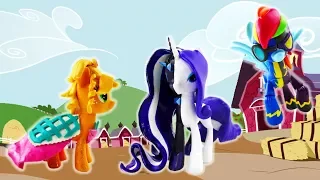 Compilation MLP Split Pony Custom - Rarity Rainbow Dash Applejack