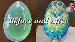 DOLLAR TREE Easter 2024 DIY | Beautiful Designed Egg!