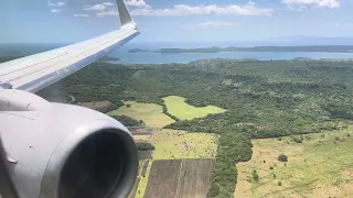 American Airlines Boeing 737-800 Landing in Guanacaste Airport Liberia, Costa Rica.